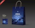 蓝色手提袋设计