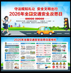 交通安全反思日宣传栏