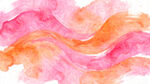 粉色橙色水彩波浪纹理