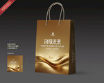 金色质感手提袋设计