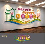 文明城市社区小区文化墙