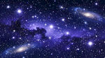 梦幻深邃宇宙蓝色星空