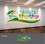 创建文明城市文化墙