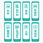小清新医院科室门牌