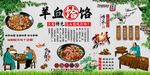羊血饸饹背景墙