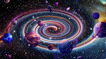 星空星球宇宙旋涡太空星系