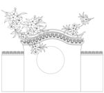 中式古典花纹装饰图案 矢量图
