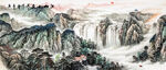 巨幅山水画