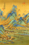 玄关竖版山水画