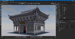 中式古建筑3D模型展示