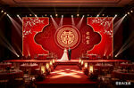 中式婚礼现场迎宾