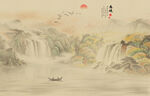 山水意境中国风水墨画