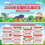 2026全国防灾减灾日宣传展板