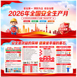 2026安全生产月展板