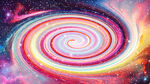 唯美梦幻旋涡宇宙星空