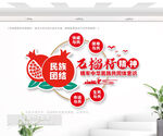 石榴籽精神民族团结文化墙