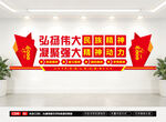弘扬伟大民族精神文化墙