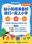 幼小衔接托管暑假招生宣传单海报