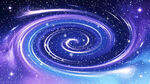 蓝紫星空旋涡