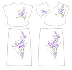花卉图案服饰设计稿