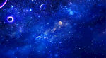 蓝色璀璨星空