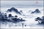 水墨山水画