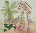 热带植物景观插画