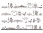 宣城城市建筑天际线