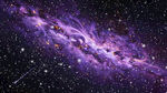 梦幻紫色星系宇宙景观