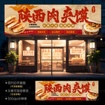 肉夹馍店招牌