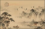 山水意境中国风水墨画