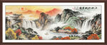 旭日东升山水装饰画