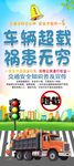 超载宣传易拉宝