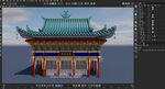 中式古建筑3D模型展示