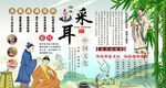 采耳养生背景墙