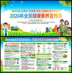全民健康素养宣传月宣传栏