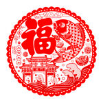 福字门贴窗花玻璃贴过年新年装饰