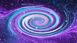 梦幻绚丽宇宙星空漩涡图案