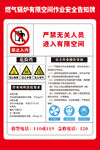 燃气锅炉有限空间作业安全告知牌