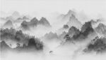 水墨山水镂空板