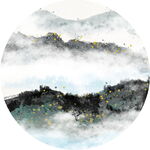 水墨山水间的诗意景致
