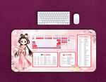 古风粉色少女鼠标垫