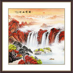 方形山水画