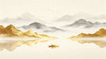 金色金山山水画