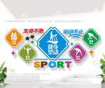 健身房文化墙