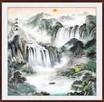 中堂客厅山水画