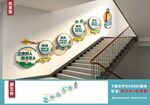 校园楼梯文化墙设计展示