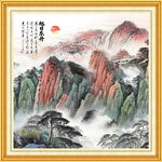 泰山风景画