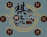 中式棋文化主题装饰图案