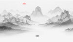 水墨山水画